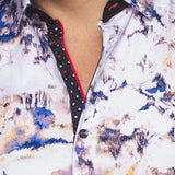 This is a collection of comfortable, performance stretch, fashionable dressy and casual shirts. Stand out from the crowd, thanks to Au Noirs cleaver use of contrasting patterns and sophisticated details. Comfortable with a high quality, performance stretch cotton fabric. 