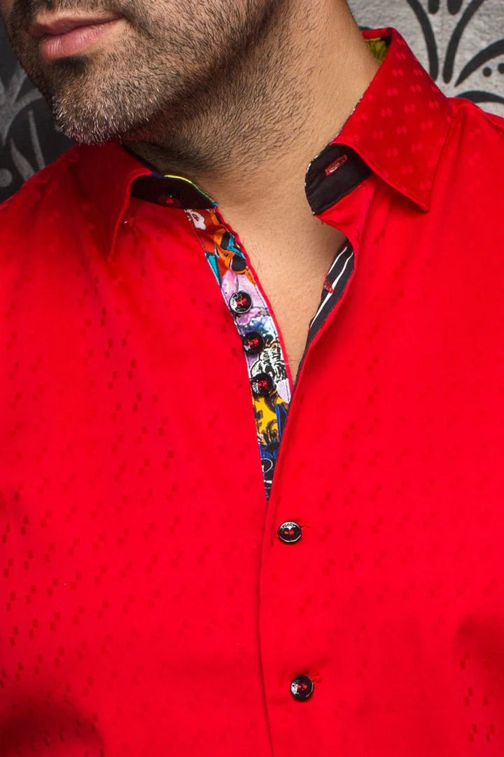 Shirt casual dress fashion for men 98% cotton and 2% Spandex for optimum comfort. Distinguish yourself with contrasting patterns and sophisticated details. Comfortable with premium stretch cotton fabric. 