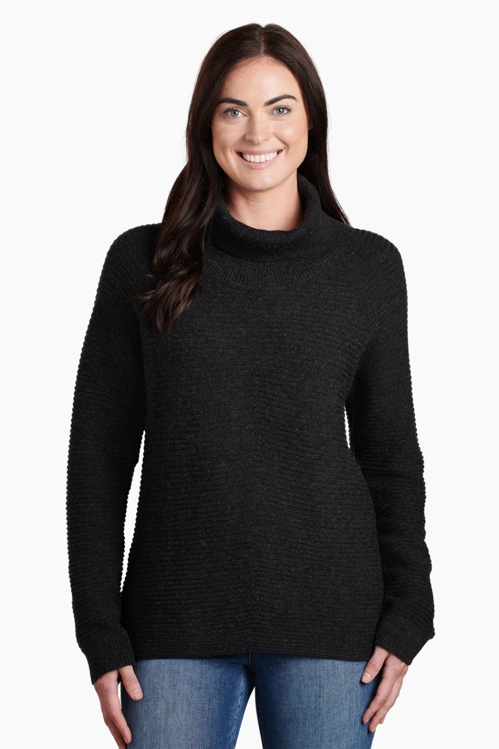Snuggle up with SOLACE Sweater and chase away those wintery blues. With a cozy cowl neck and a flawless fit, the versatile SOLACE can transition from casual to glamorous as your occasion demands. Soft, mid-weight warmth for premium comfort in the cold.