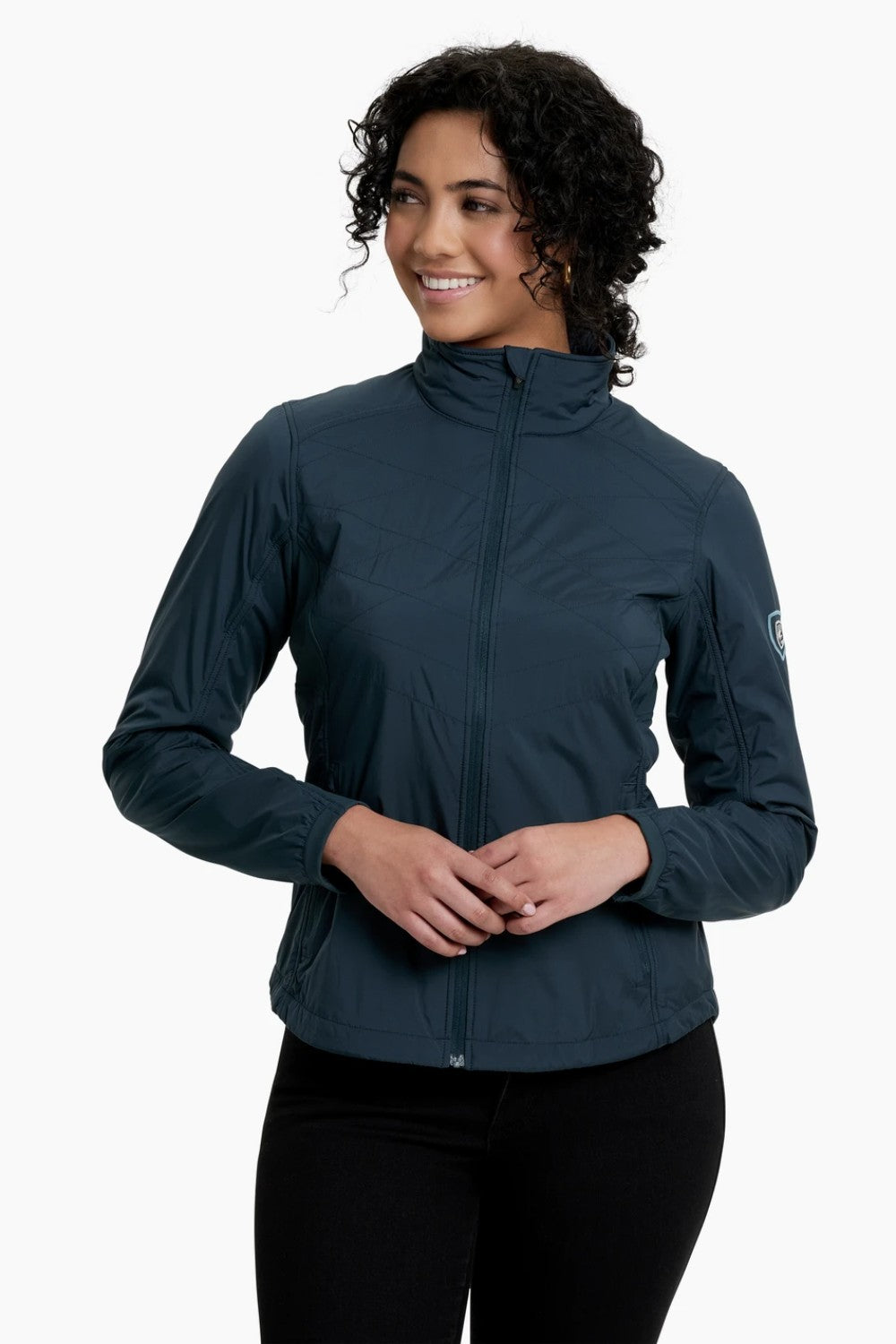 Windproof yet breathable. Warm yet lightweight. Water resistant with stretch. THE ONE JACKET features temperature-regulating AERO KNIT technology for breathable comfort and performance. Underarm knit gussets provide stretch and release excess heat during high-output activity. There is only one!