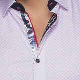 This is a collection of comfortable, performance stretch, fashionable dressy and casual shirts. Stand out from the crowd, thanks to Au Noirs cleaver use of contrasting patterns and sophisticated details. Comfortable with a high quality, performance stretch cotton fabric. 