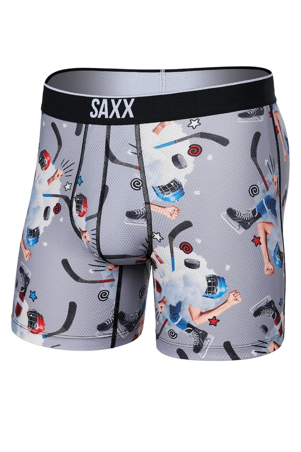 Bright, bold, and exceptionally breathable, this pair increases airflow during versatile activities. Constructed using a 4-way stretch pin-dot mesh, Volt fights odor, wicks moisture, and provides chafe-free support with the BallPark Pouch