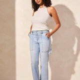 Tribal Audrey Girlfriend Straight Carpenter Jeans