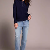 Tribal V-Neck Full Zip Sweater