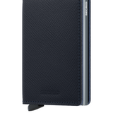 Secrid Slimwallet Saffiano Navy.The Slimwallet is a modern take on the classic billfold. With its slim profile it fits perfectly into every pocket.