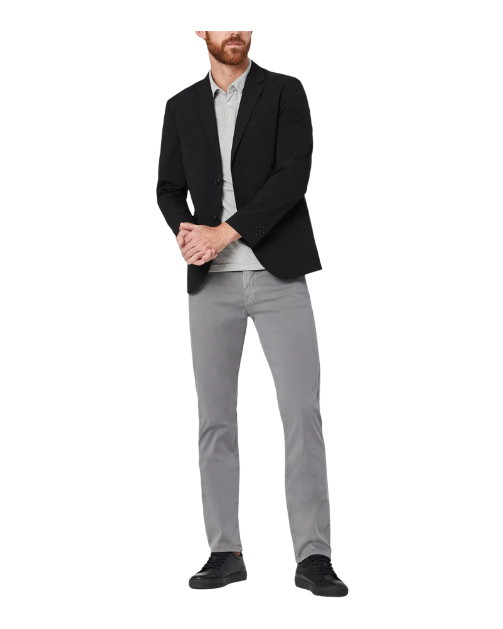 Our twill blended fabric has a supremely soft, velvety feel. This mid-rise pant has a slightly tapered leg for a contemporary straight fit.