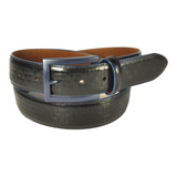 Bench Craft Black Fancy Leather Belt