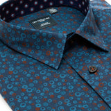 Leo Chevalier Long Sleeve Sport Shirt TALL (Indigo).