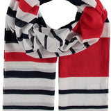 FRAAS Nautical Stripe Cotton Print Scarf.