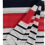 FRAAS Nautical Stripe Cotton Print Scarf.