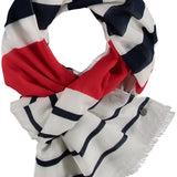 FRAAS Nautical Stripe Cotton Print Scarf.
