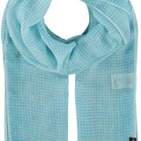 FRAAS Tonal Grid Solid Woven Scarf Wrap.