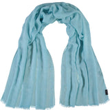 FRAAS Tonal Grid Solid Woven Scarf Wrap.