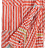 FRAAS Sea Stripe Polyester Print Scarf.