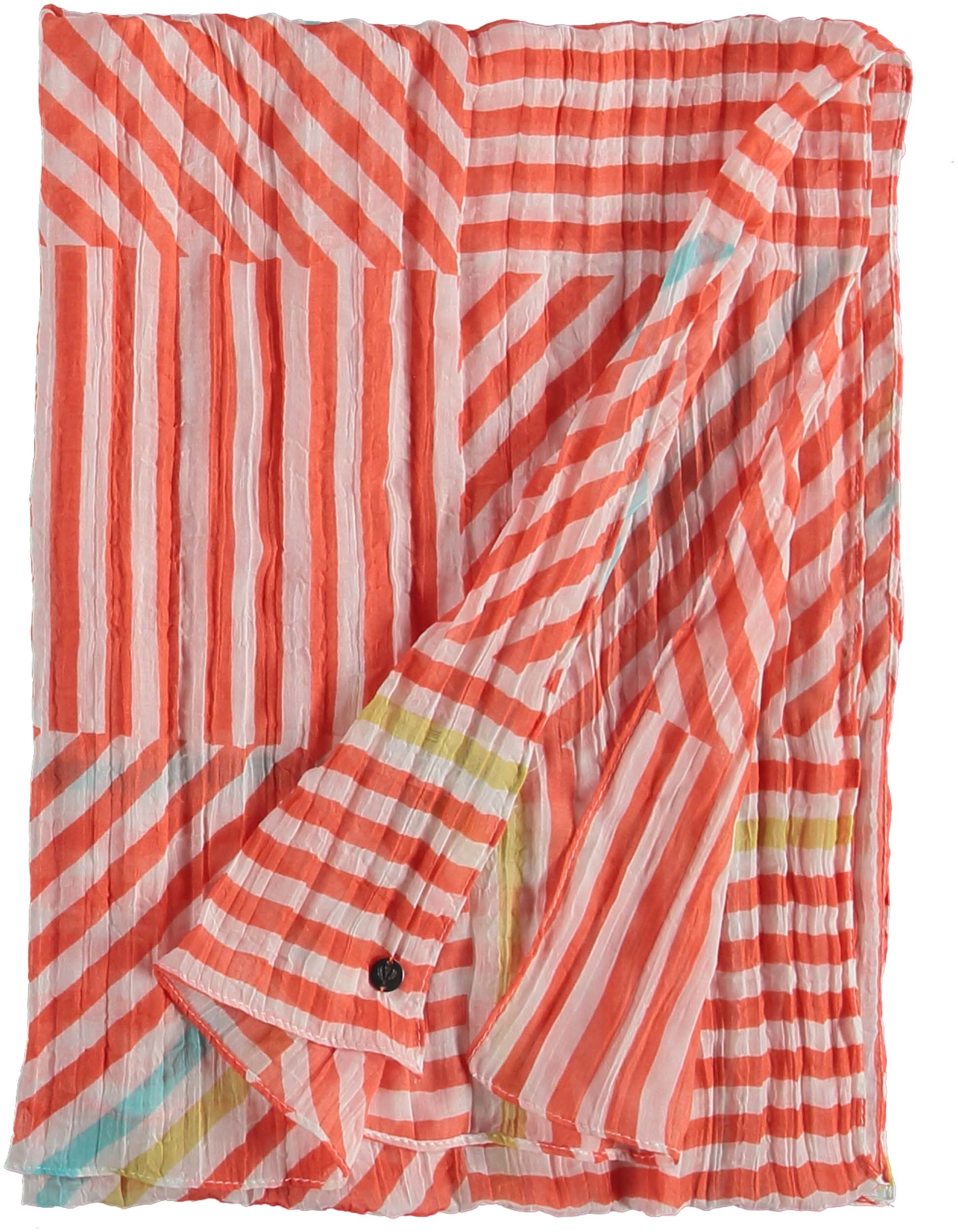 FRAAS Sea Stripe Polyester Print Scarf.