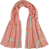 FRAAS Sea Stripe Polyester Print Scarf.