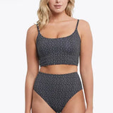 Tribal Reversible Bikini w/ High Waisted Bottom