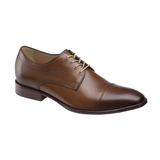 Johnston & Murphy McClain Full Grain Leather Cap Toe in Tan.