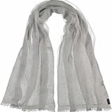 Fraas Solid Gauzy Viscose Silk Blend Wrap/Scarf