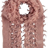Fraas Scarf Clipped Tie Woven Wrap Scarf