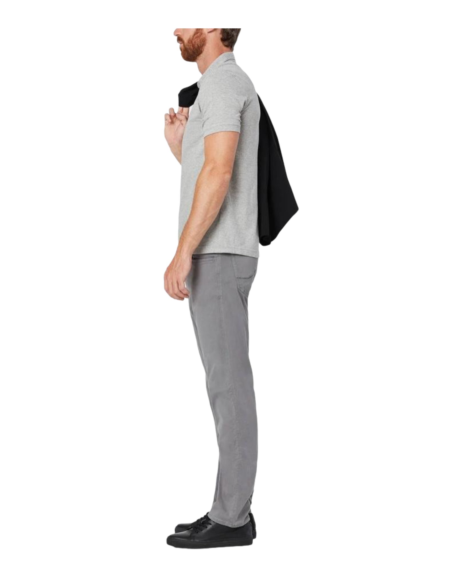 Our twill blended fabric has a supremely soft, velvety feel. This mid-rise pant has a slightly tapered leg for a contemporary straight fit.