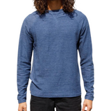 Tentree M’s Space Dye Ottoman Longsleeve Shirt (Midnight Blue).