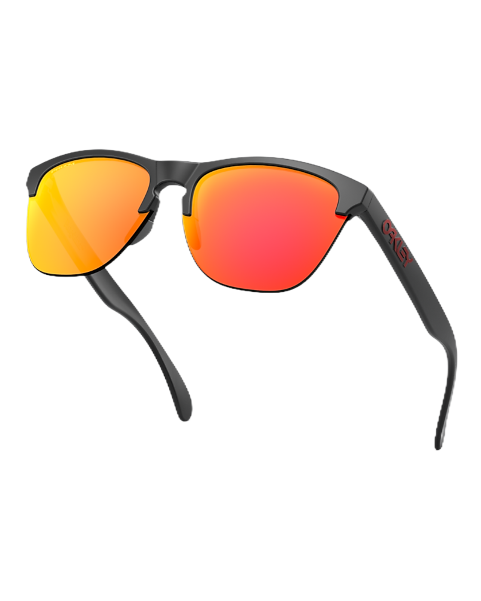 Oakley - Frogskins Lite in Matte Black with Prizm Ruby Lens.