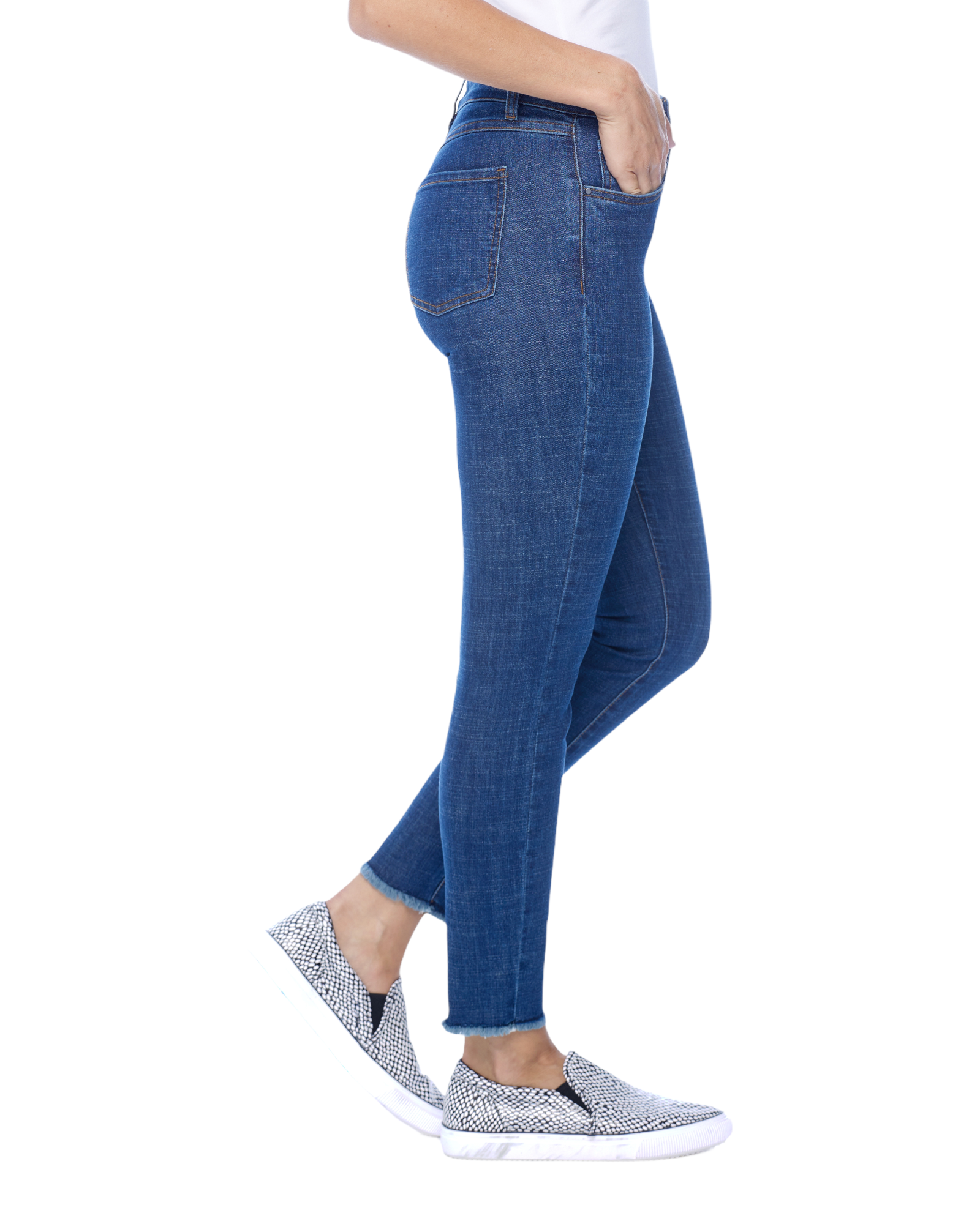 FDJ Eco-Friendly Christina Slim Ankle w/ Raw Edge.
