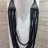 Suzie Blue Beaded Multi Rope Necklace
