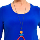 Suzie Blue Open Ring Pendant