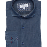 7 Downie St. Navy Denim Long Sleeve Shirt