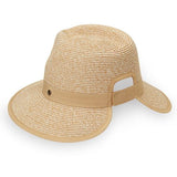 Wallaroo Gabi Ponytail Hat in beige.