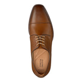 Johnston & Murphy McClain Full Grain Leather Cap Toe in Tan.