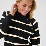 Cream Dela Button Pullover