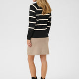 Cream Dela Button Pullover