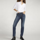Silver Jeans Co. Elyse Mid Rise Straight Leg Jeans