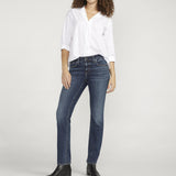 Silver Jeans Co. Elyse Mid Rise Straight Leg Jeans