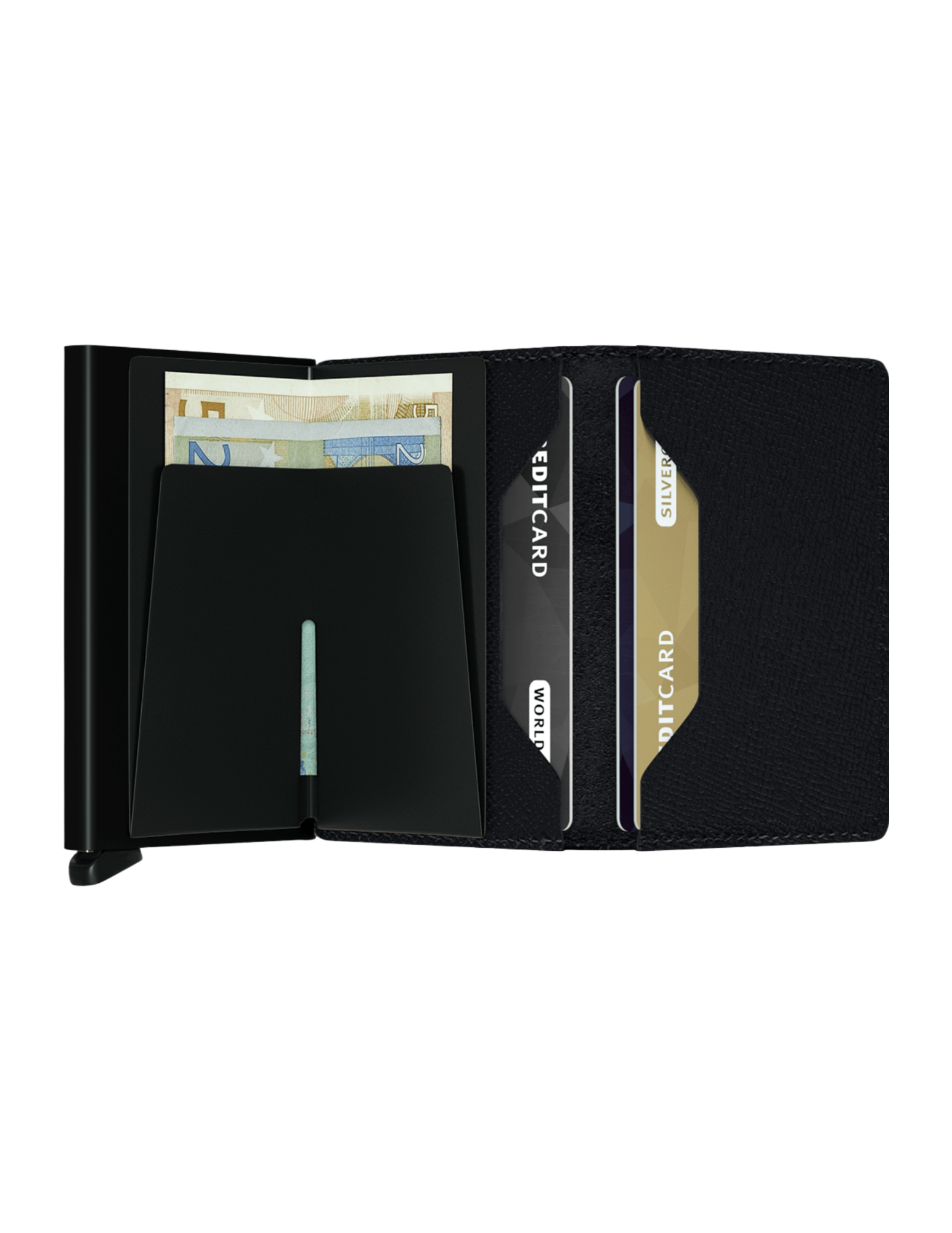 The billfold reinvented Its slim profile makes the Slimwallet fit perfectly into every pocket.