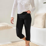 Tribal Flatten It Pull On Capri