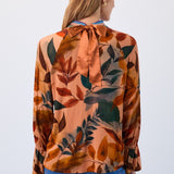 FDJ Mock Neck Trimmed Top