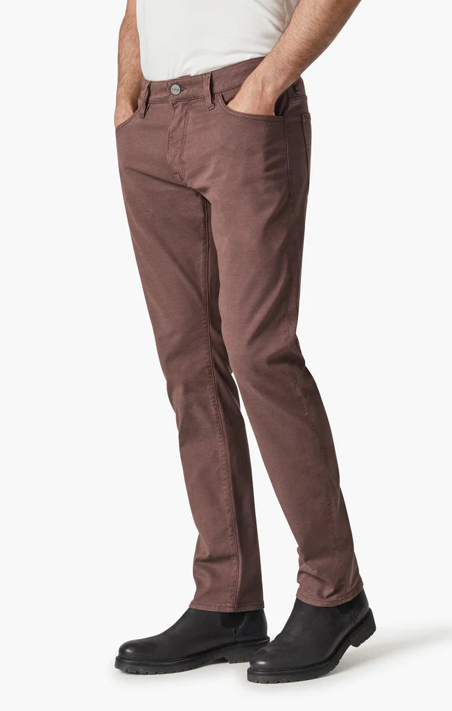 Maximum comfort is guaranteed in these dark red pants made with Thermocool, a moisture-wicking, temperature-regulating fabrication.