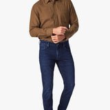 34 Heritage Cool Tapered Leg Jeans In Dark Midnight Brushed Urban