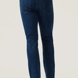 Crafted with a modern mid-rise and an ultra-comfortable straight-leg fit, these jeans offer the perfect balance of contemporary style and timeless appeal. Made from premium, sustainable recycled materials, they’re finished in a sleek night blue wash for an effortlessly refined look ideal for everyday wear.