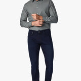 The Ink Rome features a rich dark indigo wash in a denim fabric that can easily get dressed up for any occasion. Features updated flat rivets and a rolled waistband for an ultra modern look. Luxurious stretch fabrication make these ultra comfortable.