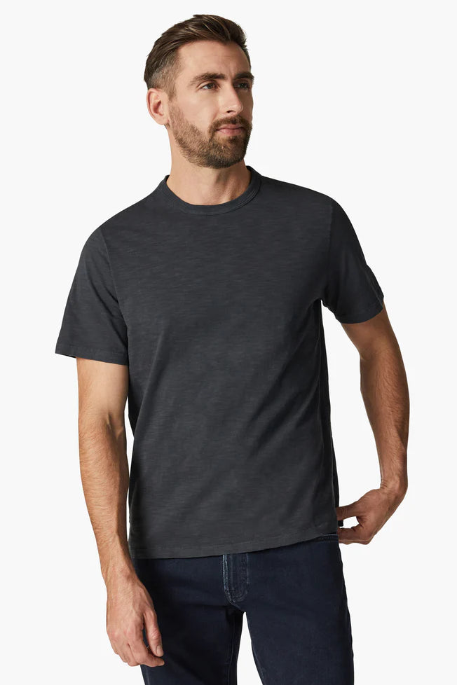 Cut for a comfortable fit from lightweight slub cotton-jersey, our new crewneck t-shirts are versatile base layer that will pair perfectly with your favourite denim.