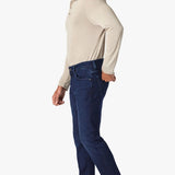Elevate any occasion in this pair of sleek, dark-wash jeans cut from denim with a luxe look and feel. Made for movement with a higher proportion of elastance, this pair still maintains the texture of an authentic jean. A modern straight leg feels just roomy enough while flattering from every angle.