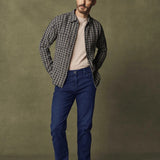 Elevate any occasion in this pair of sleek, dark-wash jeans cut from denim with a luxe look and feel. Made for movement with a higher proportion of elastance, this pair still maintains the texture of an authentic jean. A modern straight leg feels just roomy enough while flattering from every angle.