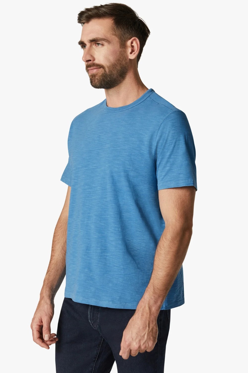 Cut for a comfortable fit from lightweight slub cotton-jersey, our new crewneck t-shirts are versatile base layer that will pair perfectly with your favourite denim.

Our slub knit tees are crafted from high-quality 100% BCI cotton and combed for exceptional texture and softness.