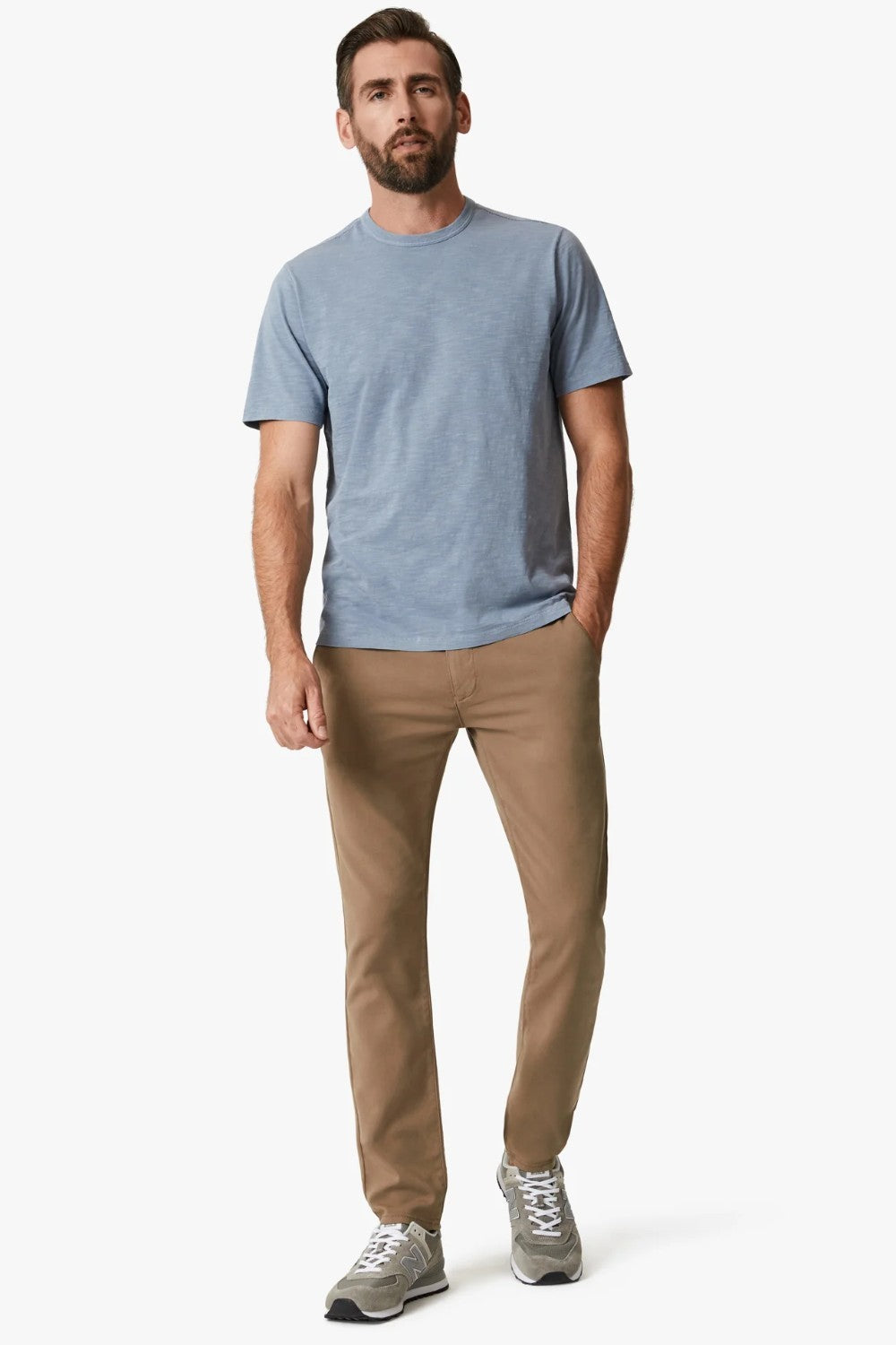 Cut for a comfortable fit from lightweight slub cotton-jersey, our new crewneck t-shirts are versatile base layer that will pair perfectly with your favourite denim.Our slub knit tees are crafted from high-quality 100% BCI cotton and combed for exceptional texture and softness.