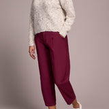 Tribal Mock Neck High Low Sweater